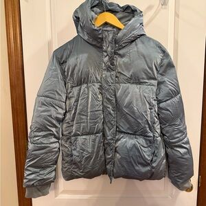 GAP Shiny Gray Kids Puffer Jacket